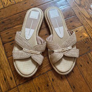 Dolce Vita Off white cross-over sandals